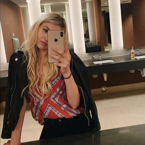 NEW - Bcbg pink silk top $50